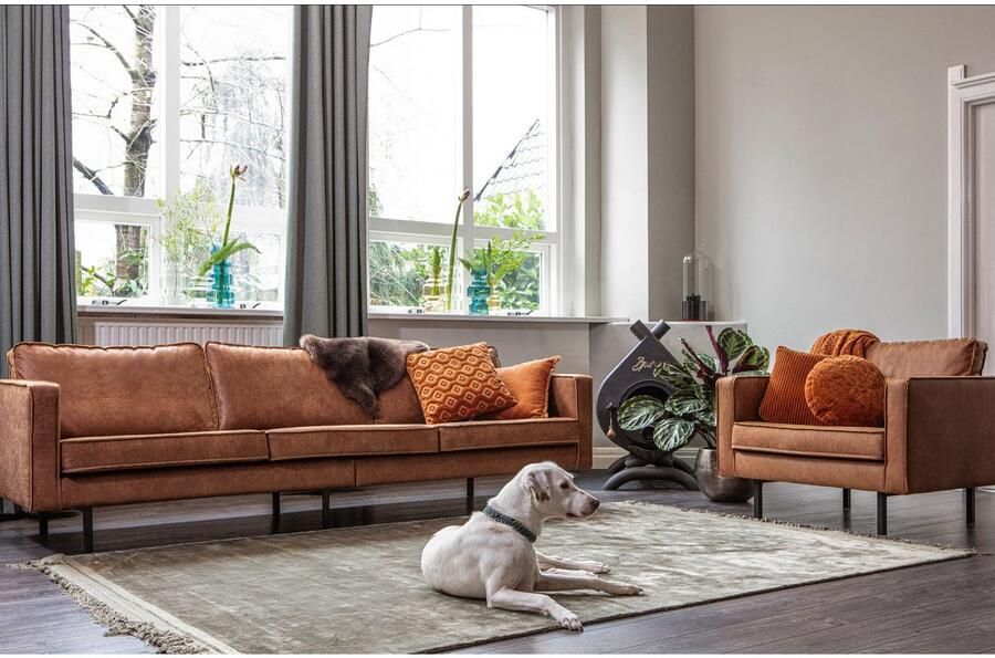 BePureHome | Rodeo 3-zitsbank Cognac | Zitmeubels woonkamer | 3-zitsbank - Foto 3