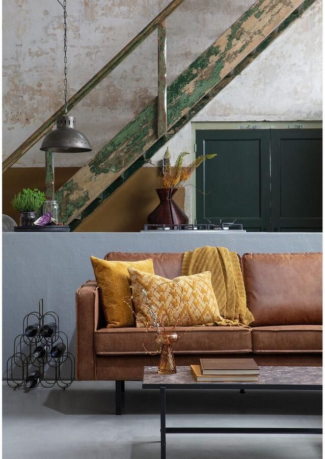BePureHome | Rodeo 3-zitsbank Cognac | Zitmeubels woonkamer | 3-zitsbank