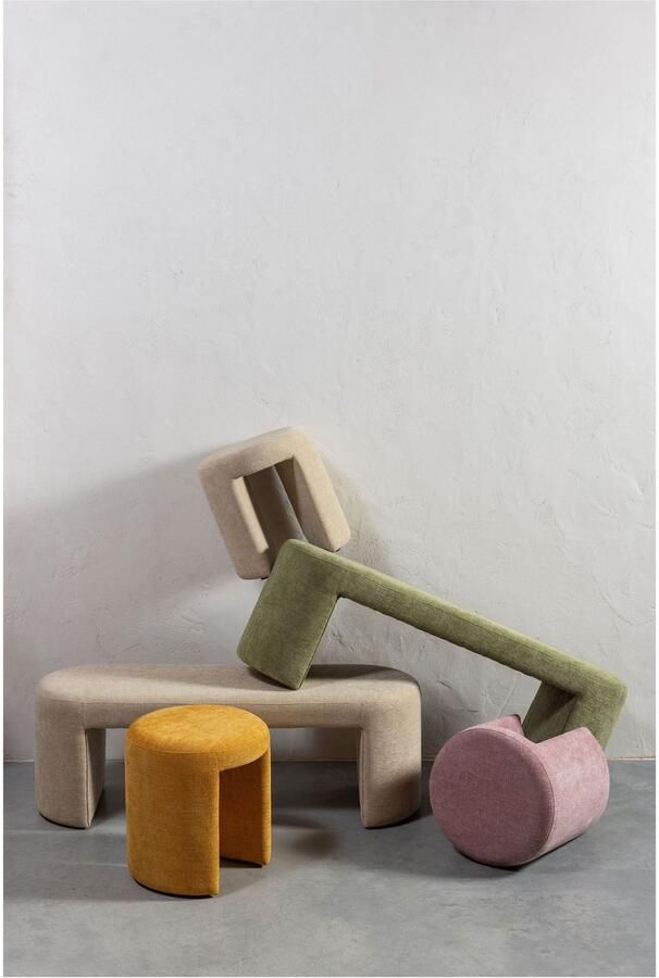 WOOOD | Jacob bankje olive green | Zitmeubels eetkamer | Eetkamerbank