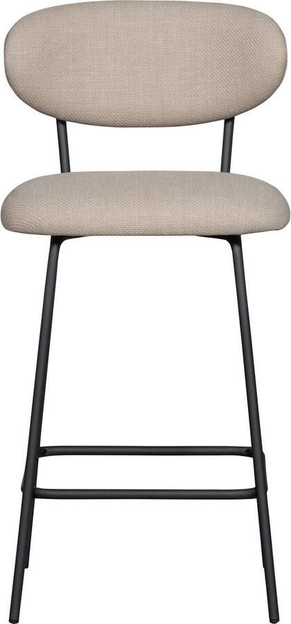 WOOOD Barkruk KJELD gevoerd met geweven stof hoogte 93 cm (2 stuks) - Foto 7