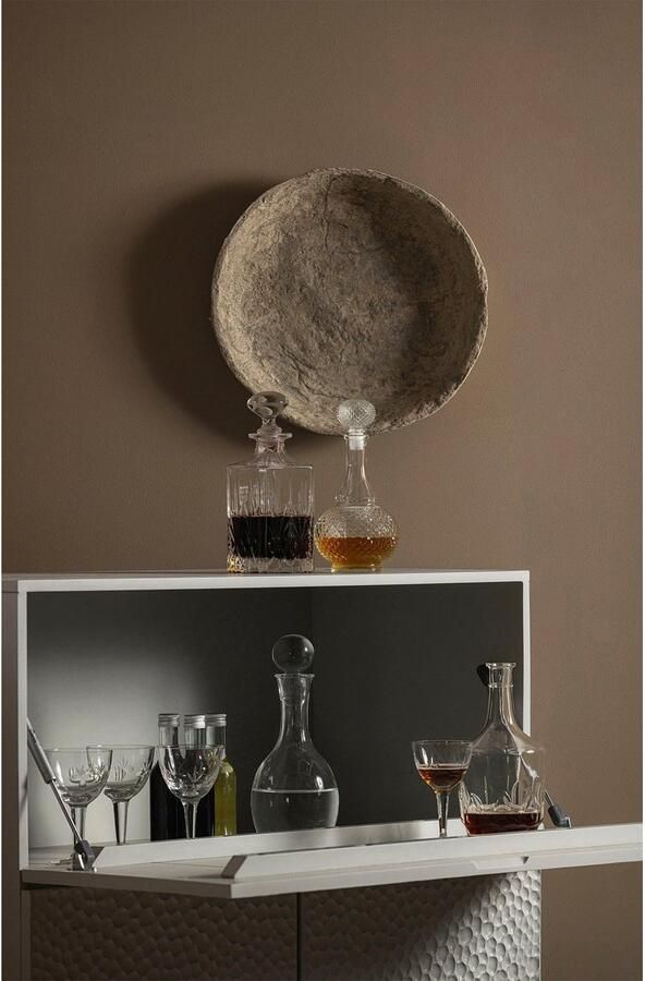 WOOOD Opbergkast Carved Mangohout 146 x 90cm Grijs BePureHome - Foto 7