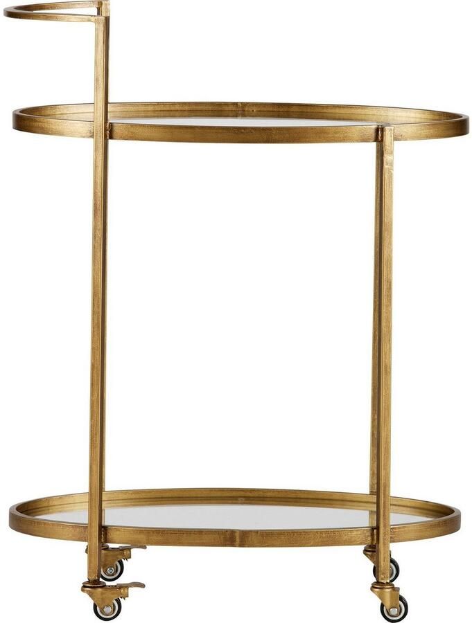 BePureHome | Push trolley metaal antique brass | Woonaccessoires | Woningdecoratie | Woonaccessoire