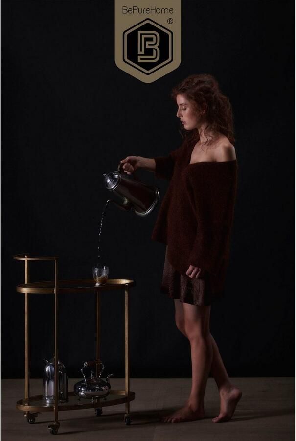 BePureHome | Push trolley metaal antique brass | Woonaccessoires | Woningdecoratie | Woonaccessoire - Foto 4