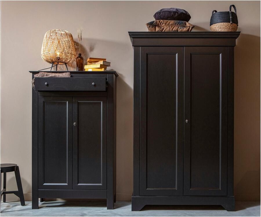 WOOOD | Eva Meidenkast Grenen Diep Zwart | Woonkamer meubels | BergkastKast - Foto 2