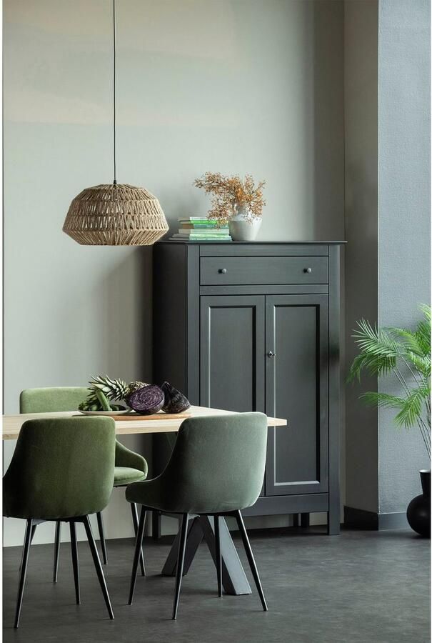 WOOOD | Eva Meidenkast Grenen Diep Zwart | Woonkamer meubels | BergkastKast - Foto 3