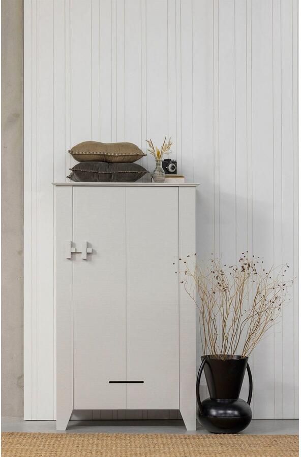 WOOOD | Gijs Boerenkast Bezaagd Grenen Mist | Woonkamer meubels | BergkastKast - Foto 6