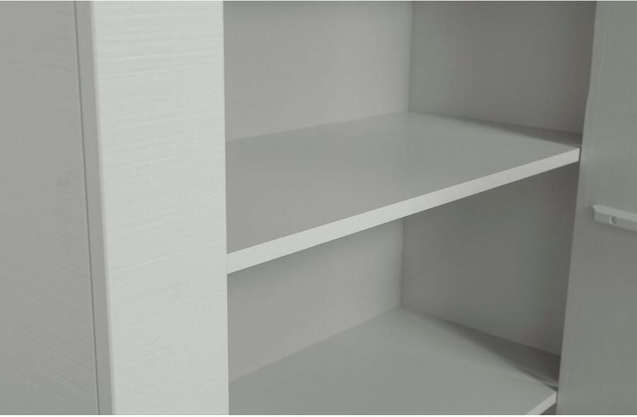 WOOOD | Gijs Boerenkast Bezaagd Grenen Mist | Woonkamer meubels | BergkastKast