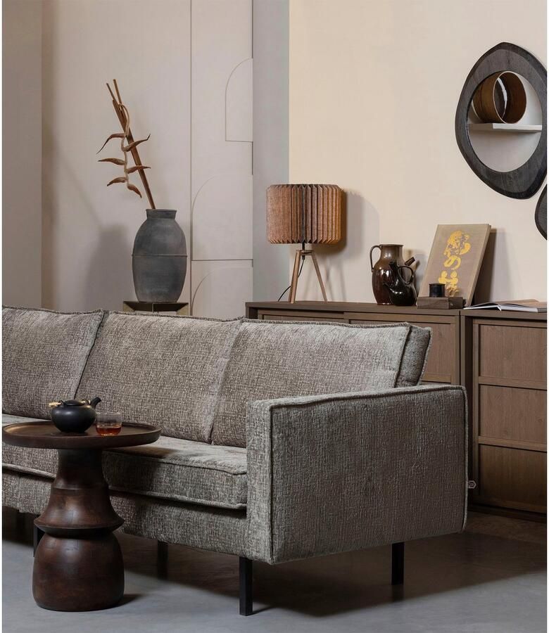 BePureHome | Broad Bijzettafel Gravure Poot Mango Hout Naturel | Woonkamertafels | Bijzettafel - Foto 2