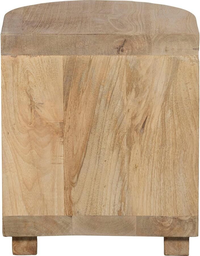 WOOOD | Darren Halfronde Bijzettafel Mango Hout Naturel | Woonkamertafels | Bijzettafel - Foto 4