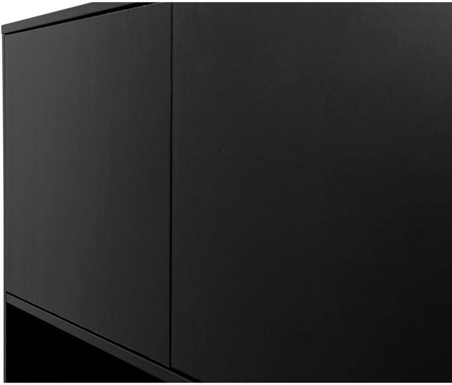 WOOOD Exclusive | Finca Buffet- Drankkast Grenen Diep Zwart | Woonkamer meubels | BuffetkastKastWandkast - Foto 2