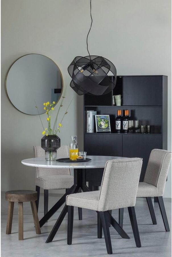 WOOOD Exclusive | Finca Buffet- Drankkast Grenen Diep Zwart | Woonkamer meubels | BuffetkastKastWandkast - Foto 5