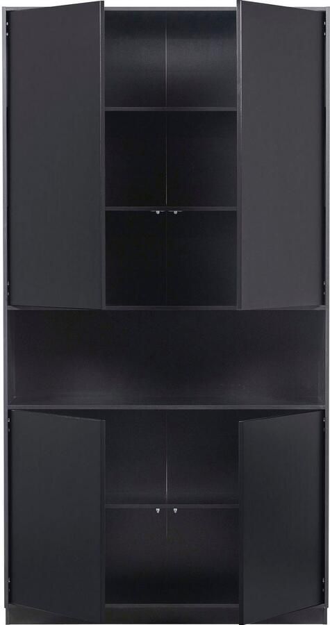 WOOOD Exclusive | Finca Opbergkast 110cm Zwart | Woonkamer meubels | BergkastKast - Foto 6