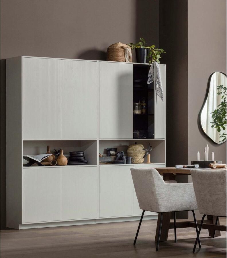 WOOOD | Finca opbergkast 110cm grenen mist | Woonkamer meubels | Bergkast | Kast - Foto 4