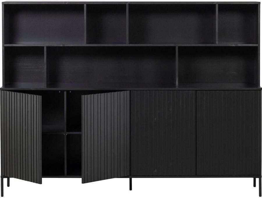 WOOOD Buffetkast Gravu veel opbergruimte push-to-open functie h 150 cm x b 200 cm - Foto 3