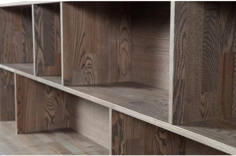 WOOOD | New gravure wandkast essen fineer espresso | Woonkamer meubels | Wandkast - Foto 10