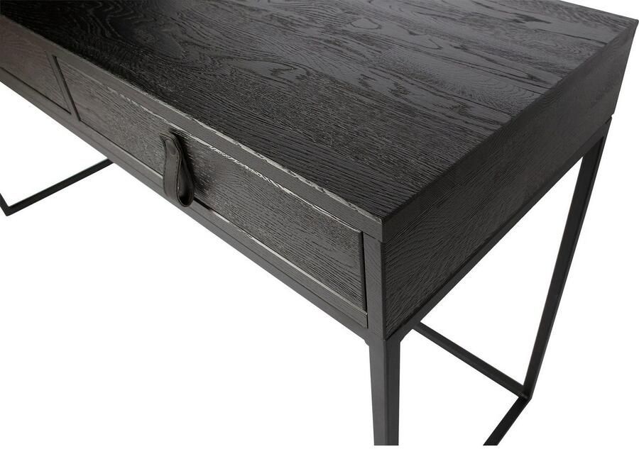 WOOOD Bureau Silas twee lades hout gedeeltelijk massief h 75 cm x b 140 cm