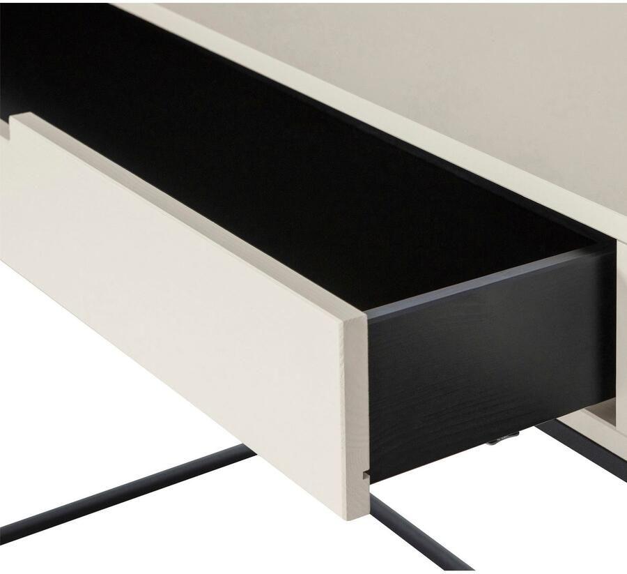 WOOOD | Silas Sidetable Geborsteld Grenen Dust | Woonkamertafels | Wandtafel