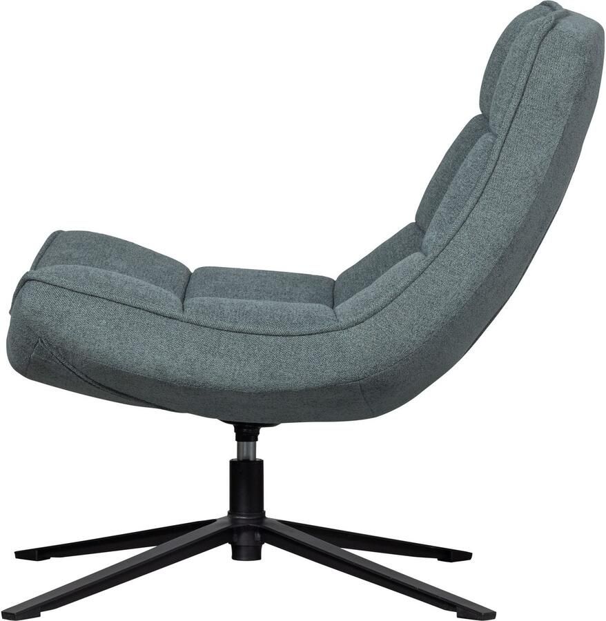 WOOOD Draaibare fauteuil Maudi Metalen frame gepolsterd met geweven stof H 84 cm x B 74 cm - Foto 3