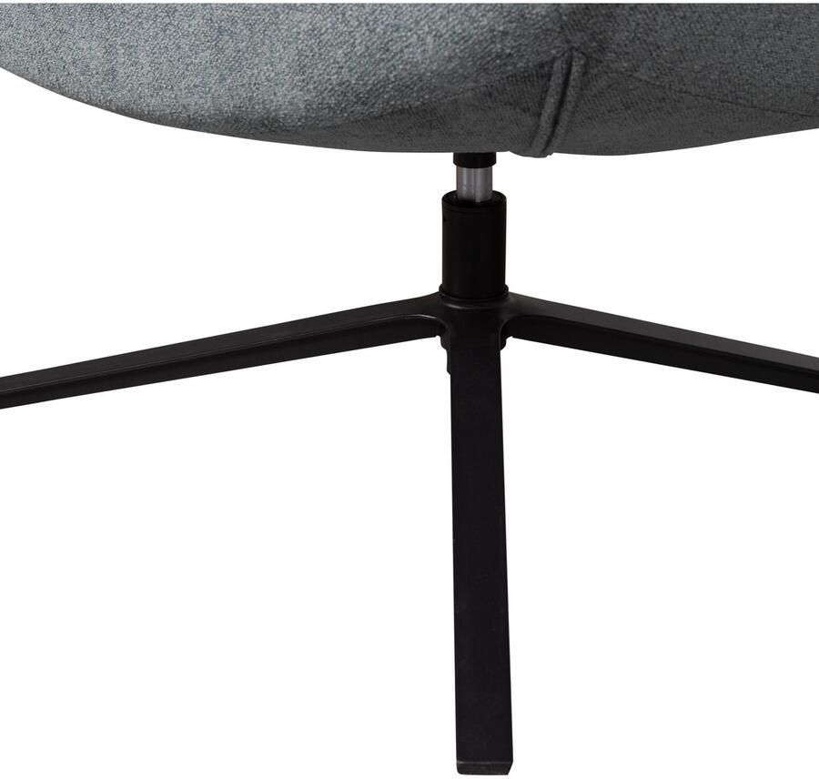 WOOOD Draaibare fauteuil Maudi Metalen frame gepolsterd met geweven stof H 84 cm x B 74 cm - Foto 4