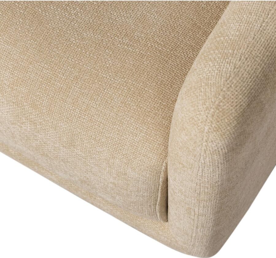 WOOOD Draaibare fauteuil OSCAR met zachte chenille bekleding breedte 78 cm - Foto 4
