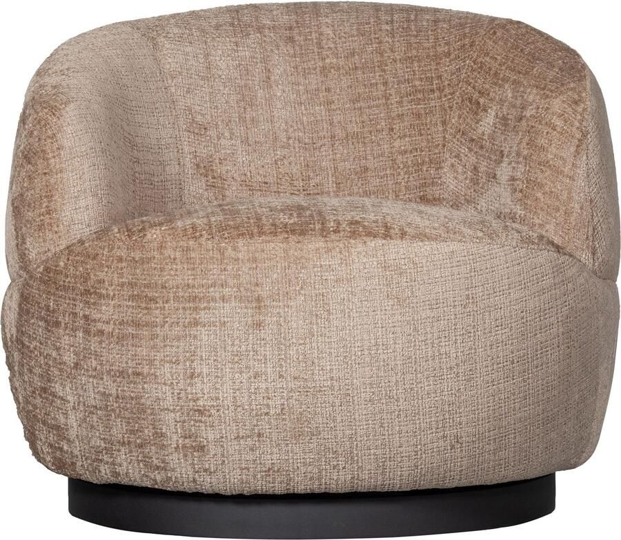 BePureHome | Woolly draaifauteuil chenille zand | Zitmeubels woonkamer | Draaifauteuil - Foto 4