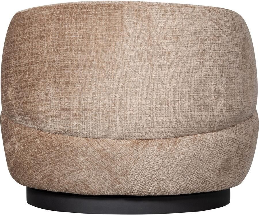 BePureHome | Woolly draaifauteuil chenille zand | Zitmeubels woonkamer | Draaifauteuil - Foto 3