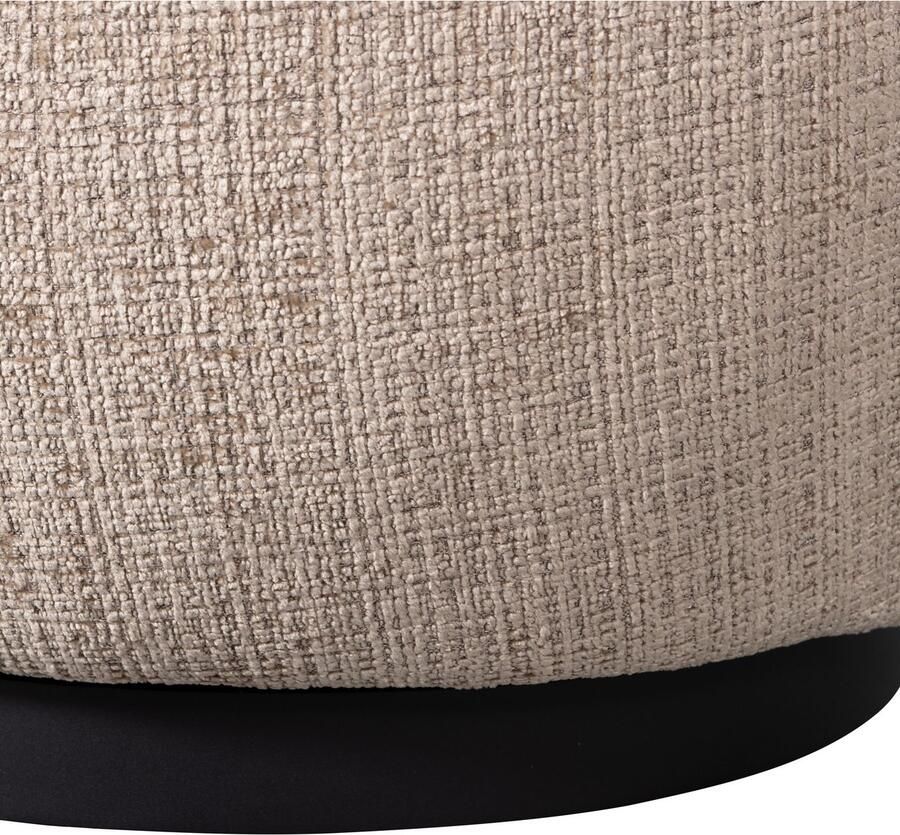 BePureHome | Woolly draaifauteuil chenille zand | Zitmeubels woonkamer | Draaifauteuil - Foto 3