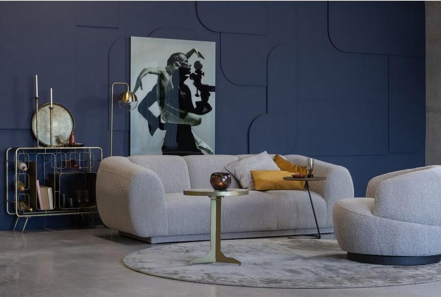 BePureHome | Woolly Draaifauteuil Boucle Naturel Gemeleerd | Zitmeubels woonkamer | Draaifauteuil - Foto 4