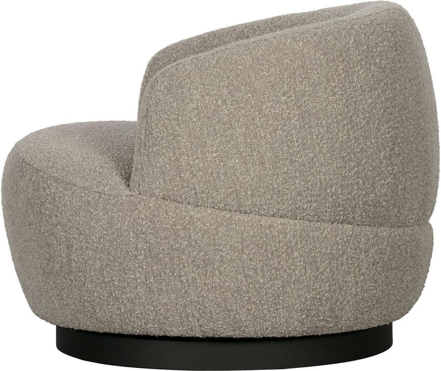 BePureHome | Woolly Draaifauteuil Boucle Naturel Gemeleerd | Zitmeubels woonkamer | Draaifauteuil - Foto 5
