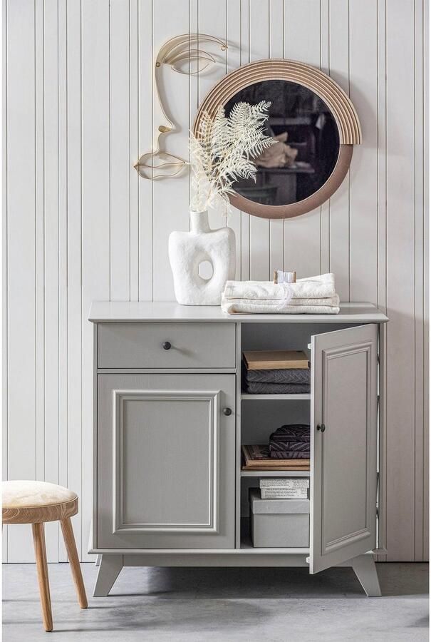 WOOOD LILY OPBERGKAST 1 LADE + 2 DEUREN GRENEN CLAY [fsc] - Foto 5