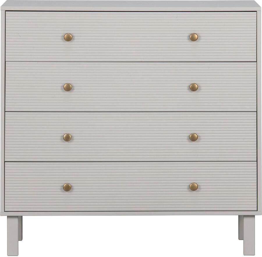 WOOOD | Madu Ladenkast Grenen Wolkengrijs | Woonkamer meubels | KastLadekast