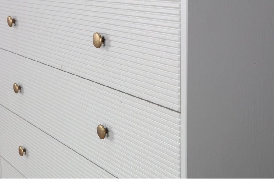 WOOOD | Madu Ladenkast Grenen Wolkengrijs | Woonkamer meubels | KastLadekast - Foto 4