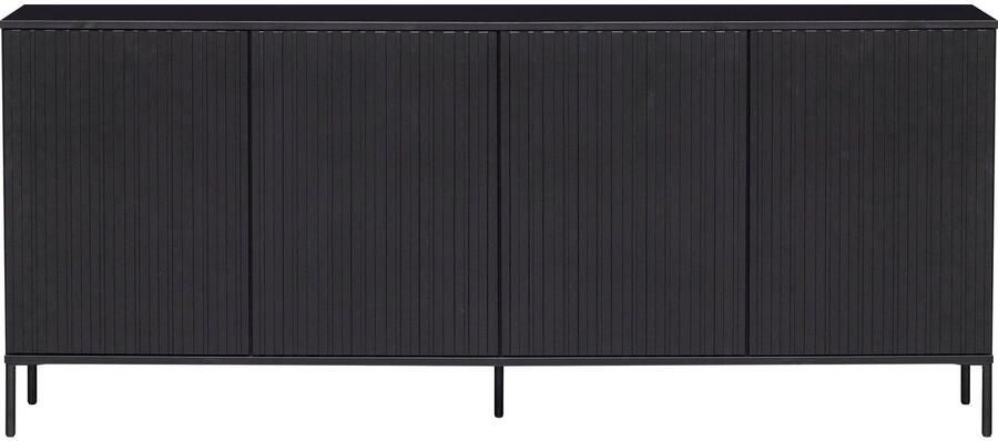 WOOOD Exclusive | Gravure New Dressoir 200cm Grenen Zwart | Woonkamer meubels | Dressoir - Foto 6