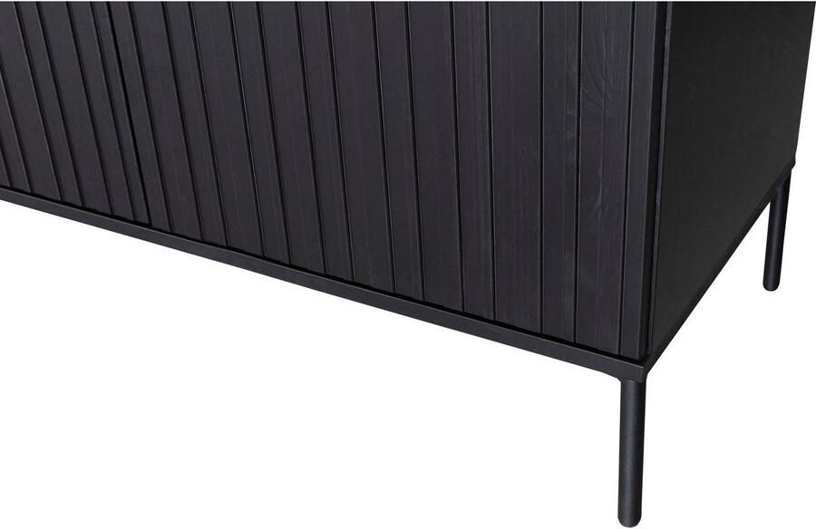 WOOOD Exclusive | Gravure New Dressoir 200cm Grenen Zwart | Woonkamer meubels | Dressoir - Foto 5