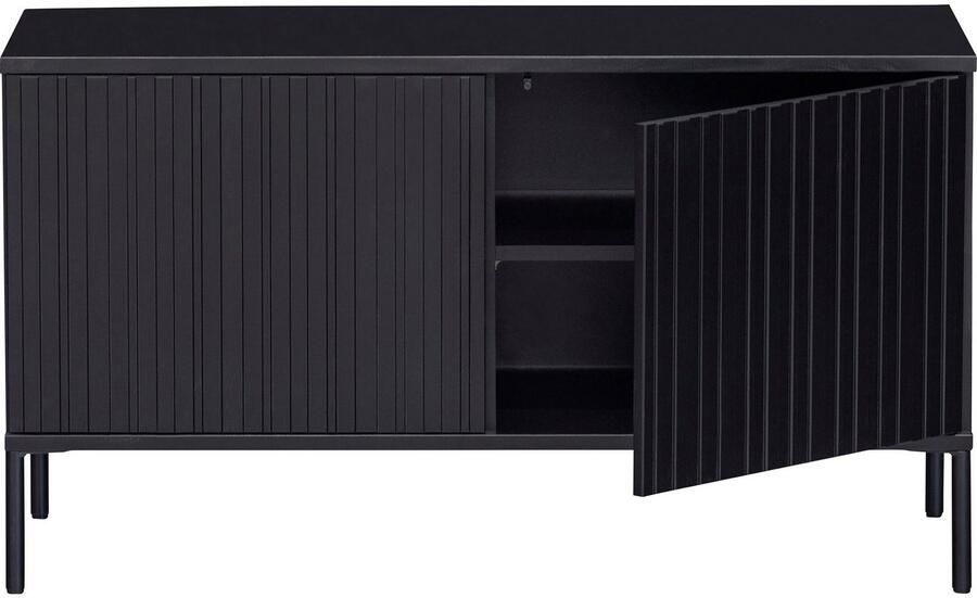 WOOOD Dressoir New Gravure TV-commode breedte 100 cm of 150 cm Commode hoogte 56 cm met grafische reliëfdeuren veel opbergruimte - Foto 5