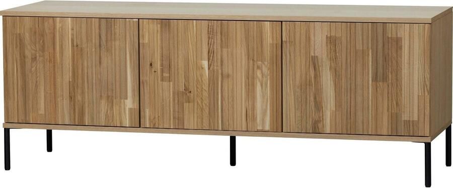 WOOOD Dressoir New Gravure TV-commode breedte 100 cm of 150 cm Commode hoogte 56 cm met grafische reliëfdeuren veel opbergruimte - Foto 6
