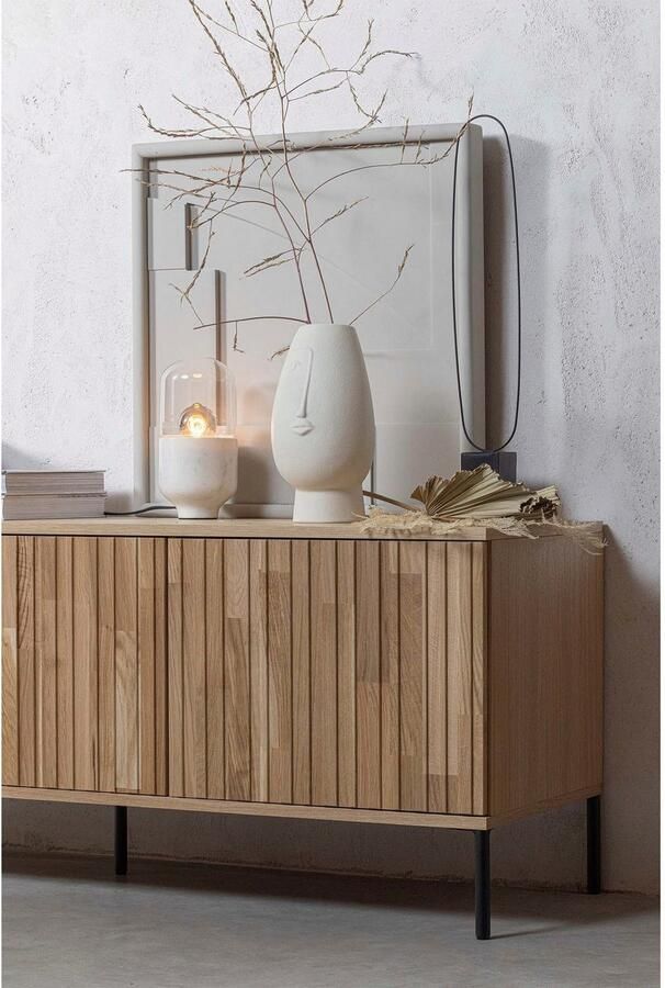 WOOOD Dressoir New Gravure TV-commode breedte 100 cm of 150 cm Commode hoogte 56 cm met grafische reliëfdeuren veel opbergruimte - Foto 2