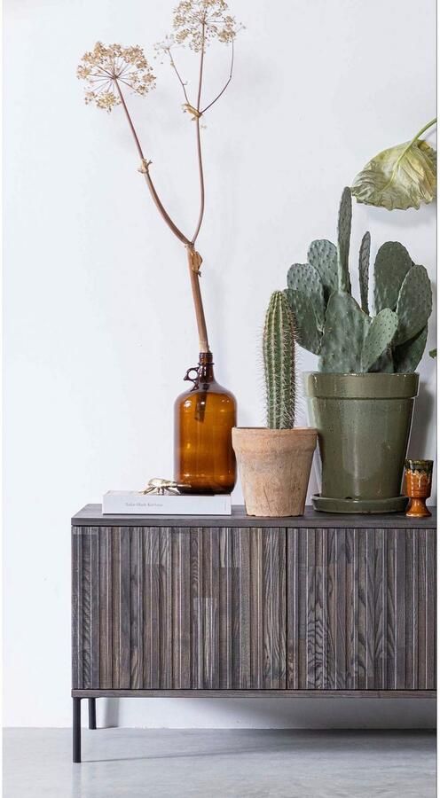 WOOOD Dressoir New Gravure TV-commode breedte 100 cm of 150 cm Commode hoogte 56 cm met grafische reliëfdeuren veel opbergruimte - Foto 7