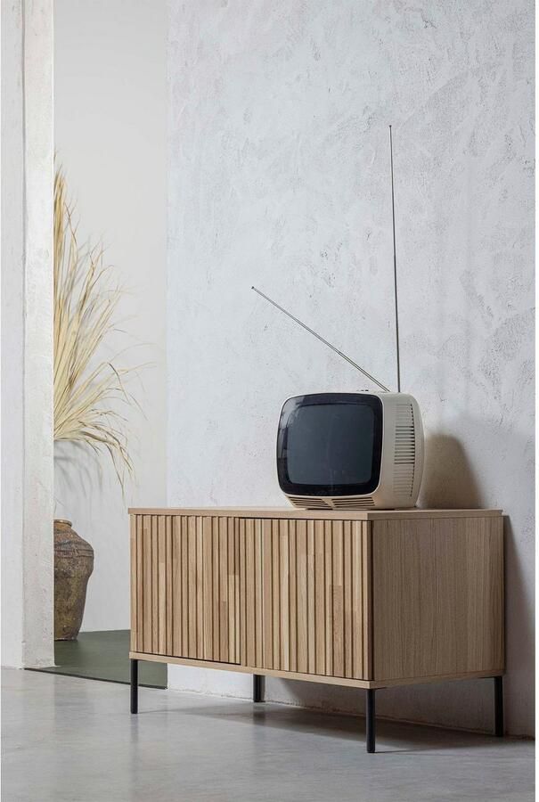 WOOOD Dressoir New Gravure TV-commode breedte 100 cm of 150 cm Commode hoogte 56 cm met grafische reliëfdeuren veel opbergruimte - Foto 3