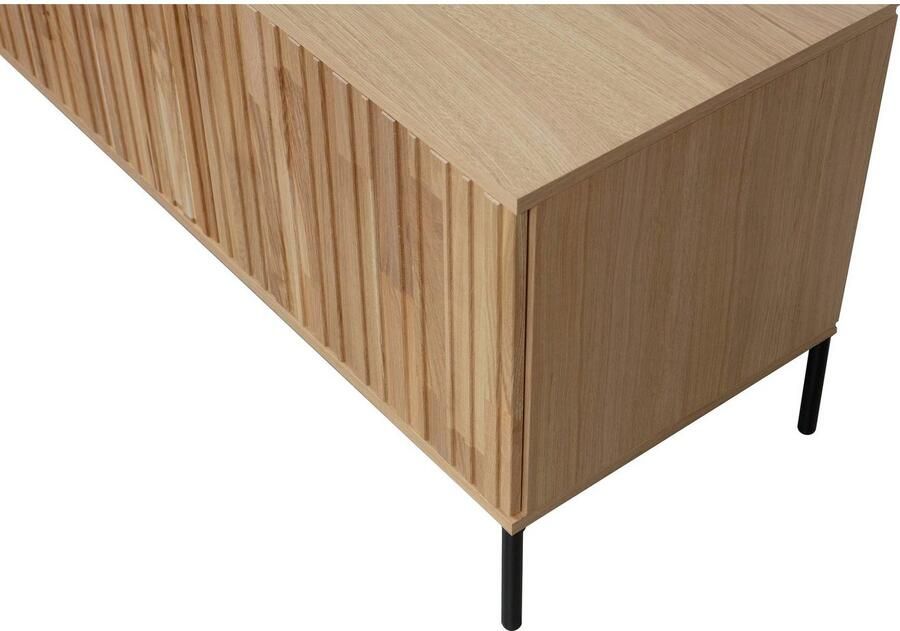 WOOOD Dressoir New Gravure TV-commode breedte 100 cm of 150 cm Commode hoogte 56 cm met grafische reliëfdeuren veel opbergruimte