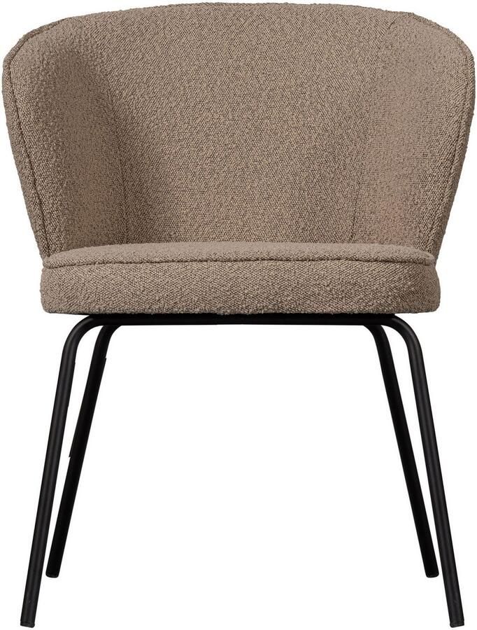 WOOOD Eetkamerstoel ADMITS Gestoffeerde stoel met 4-poots frame gepolsterd H 77 cm x B 60 cm (set 2 stuks) - Foto 5