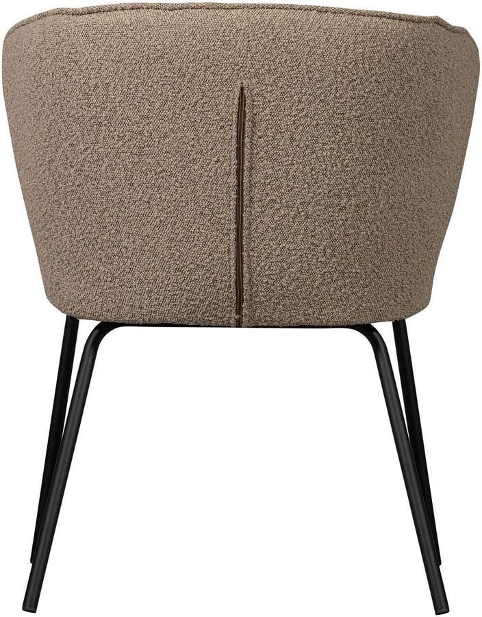 WOOOD Eetkamerstoel ADMITS Gestoffeerde stoel met 4-poots frame gepolsterd H 77 cm x B 60 cm (set 2 stuks) - Foto 2