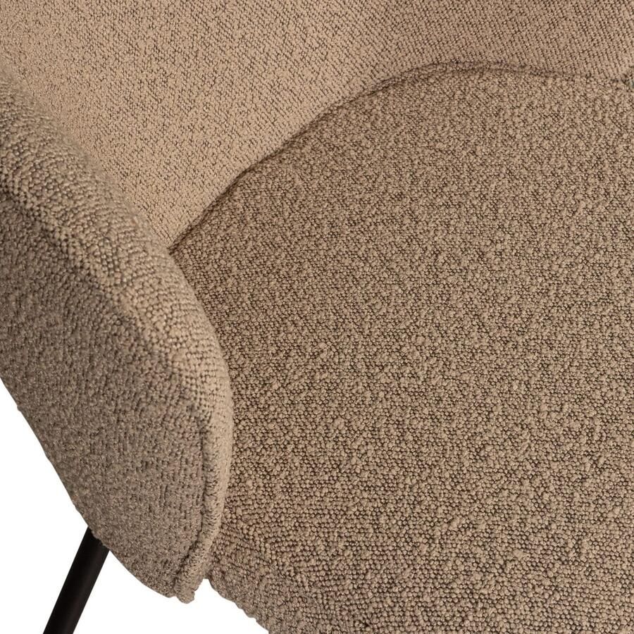 WOOOD Eetkamerstoel ADMITS Gestoffeerde stoel met 4-poots frame gepolsterd H 77 cm x B 60 cm (set 2 stuks)
