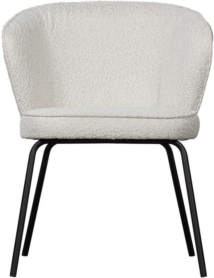 WOOOD Eetkamerstoel ADMITS Gestoffeerde stoel met 4-poots frame gepolsterd H 77 cm x B 60 cm (set 2 stuks) - Foto 6