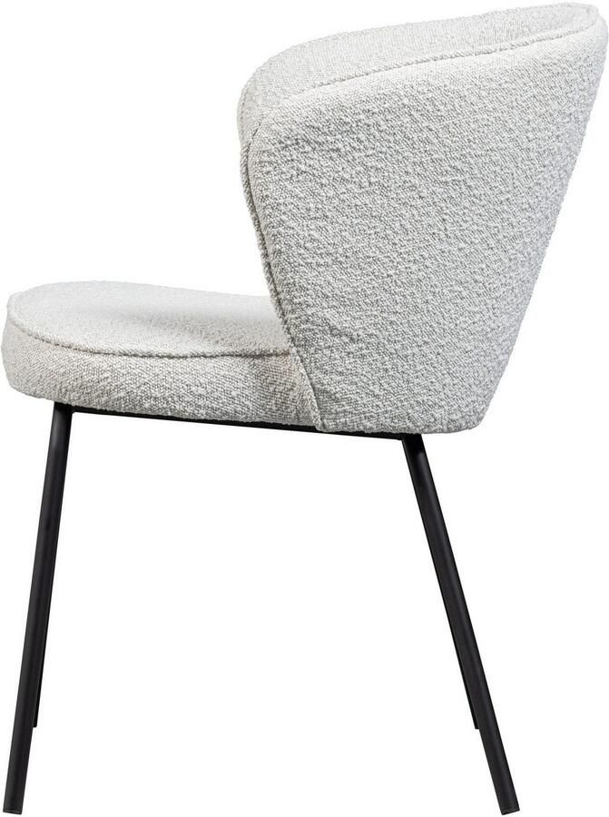 WOOOD Eetkamerstoel ADMITS Gestoffeerde stoel met 4-poots frame gepolsterd H 77 cm x B 60 cm (set 2 stuks) - Foto 4