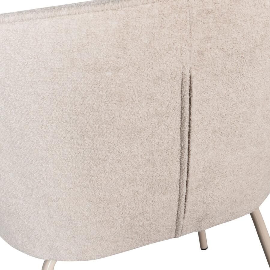 WOOOD Eetkamerstoel ADMITS Gestoffeerde stoel met 4-poots frame gepolsterd H 77 cm x B 60 cm (set 2 stuks) - Foto 2