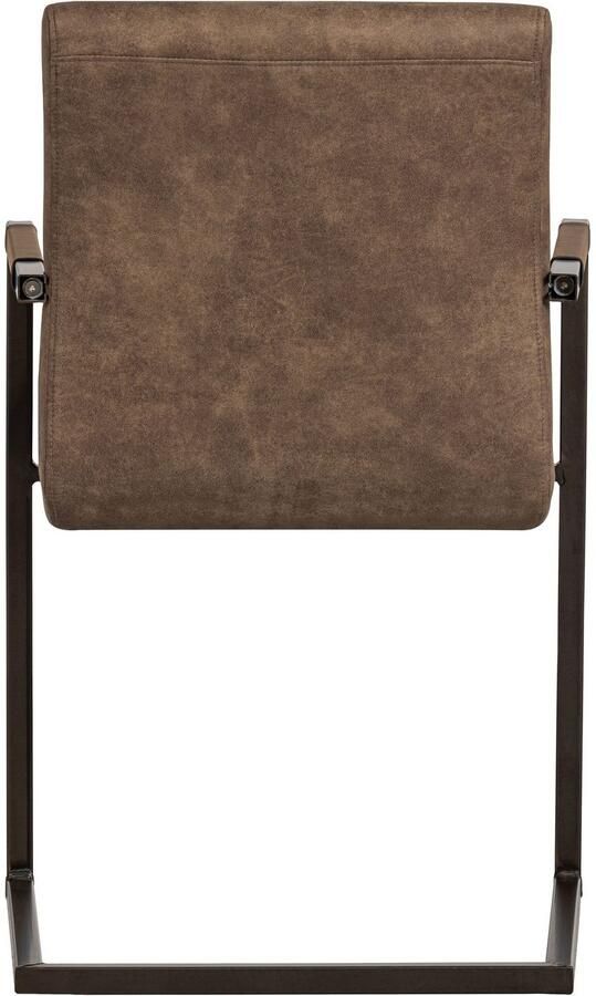 WOOOD Eetkamerstoel Bas Vrije schommelstoel gepolsterd breedte 54 cm metalen frame (set 2 stuks) - Foto 5