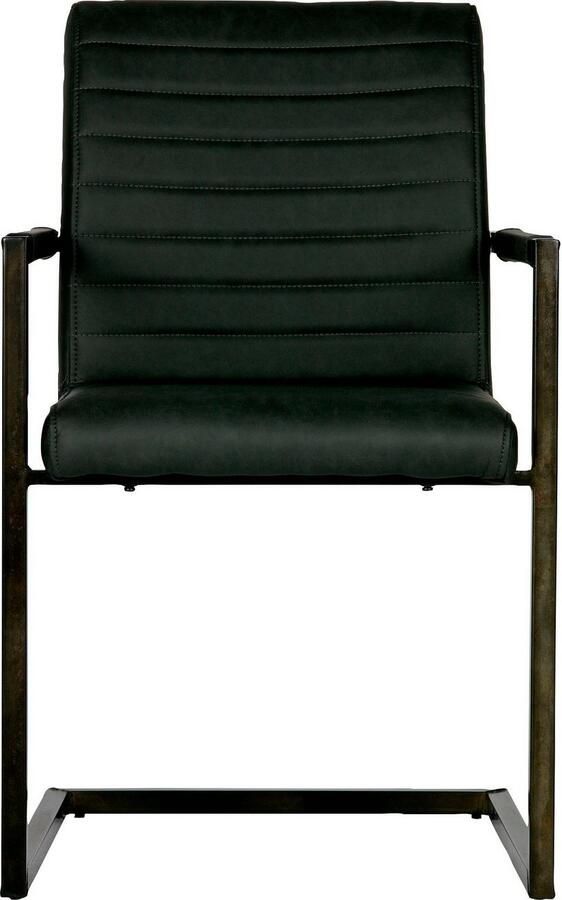 WOOOD | Bas Eetkamerstoel Pu Antraciet | Zitmeubels eetkamer | Eetkamerstoel - Foto 5