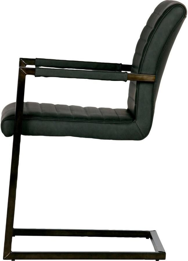 WOOOD | Bas Eetkamerstoel Pu Antraciet | Zitmeubels eetkamer | Eetkamerstoel - Foto 3