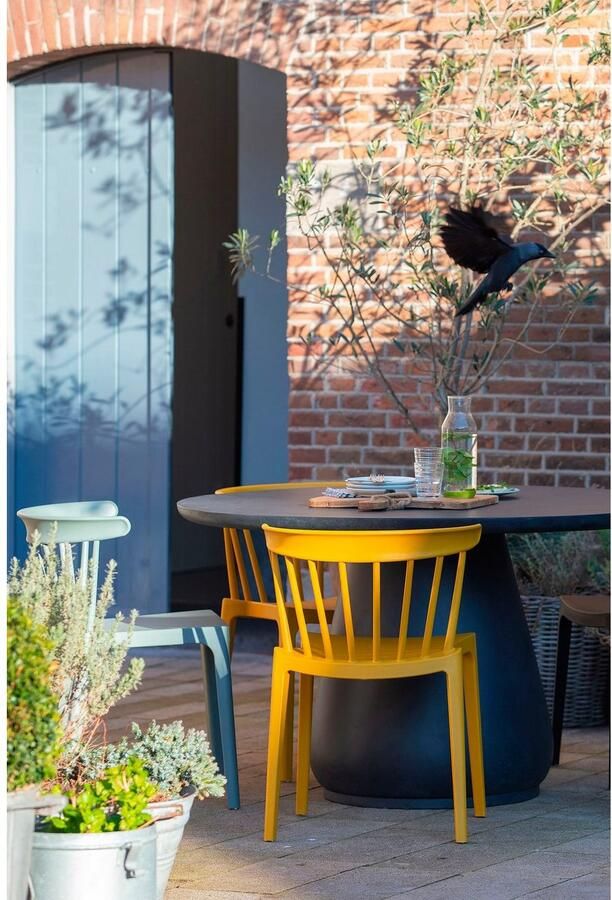 WOOOD Eetkamerstoel Bliss geschikt voor binnen- en buitengebruik h 75 cm x b 52 cm (2 stuks) - Foto 4